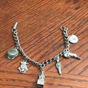 Vintage Charm Bracelet US Navy Charms